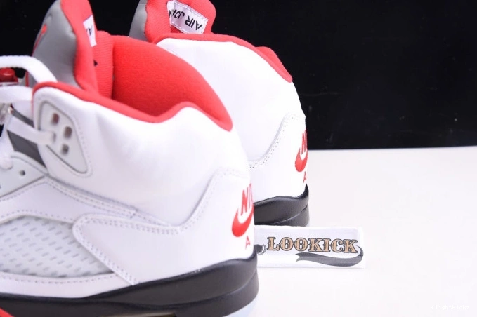 (2020) Red Silver 5 Air Tongue Jordan Retro Fire DA1911-102 1209